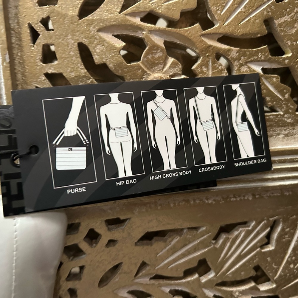 New THINK ROYLN Bum & Crossbody bag w/2 Fashion Straps white color Gift ideas - Picture 5 of 8
